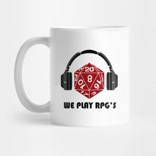 We Play RPGs Logo Mug